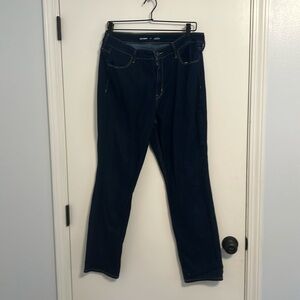 Old Navy dark wash jeans.   Like new
